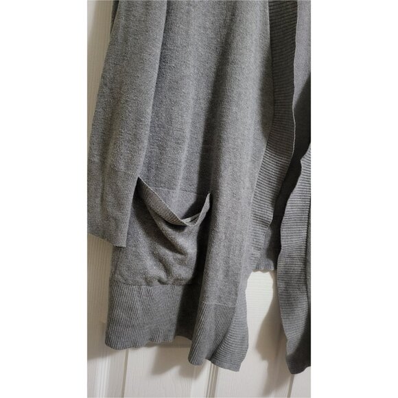 🌿Terra & Sky Women's Plus Size Gray Open Knit Cardigan 2X - Picture 7 of 13